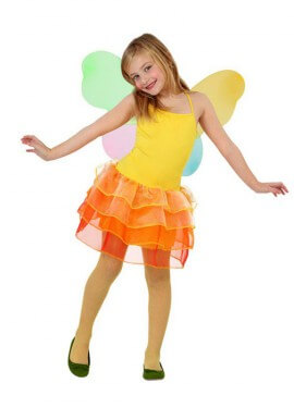 Disfraz de Hada Verano amarilla de niñas