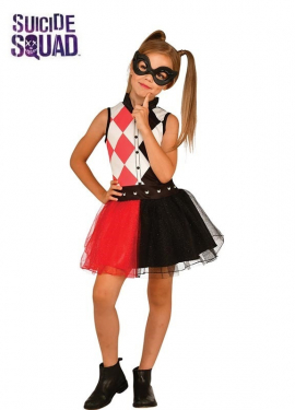 Harley Quinn costume with mask for girls