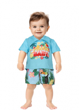 Tropical Hawaiian costume for kids and babies