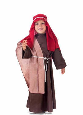 Déguisement hébreu manteau bordeaux enfant