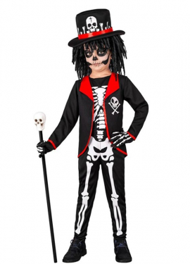 Voodoo Skeleton Sorcerer Costume for Boys