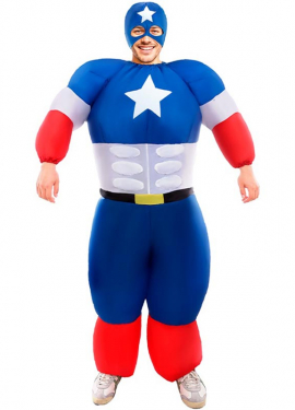 Adult Inflatable Star American Hero Costume