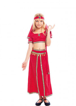 Trueno Te mejorarás Pensar en el futuro Disfraz de Hindú Bollywood Fucsia para niña