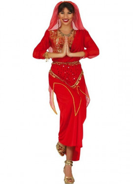 Disfraz Bailarina Árabe Rojo Adulto】- ⭐Miles de Fiestas⭐ - 24 H ✓