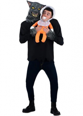 Werewolf carrying baby costume for adults