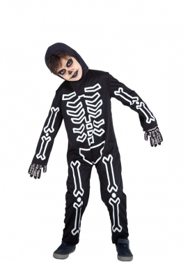 Glow in the Dark Bones Costume for Kids