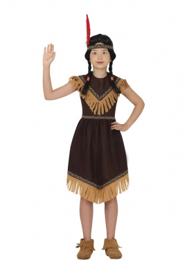 Dark brown India costume for girls