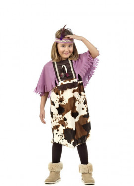 Disfraz India cherokee para niña - Comprar en Tienda Disfraces Bacanal