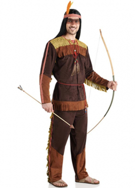 Arapahoe Indian costume with fringes for men