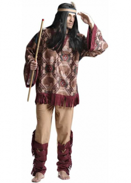 Brown Dakota Indian Costume for Men