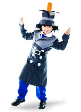 Fato de inspetor maluco para menino