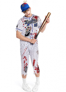 Zombie Baseball Player Costume for Men