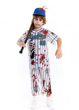Zombie Baseball Player Costume for Boys