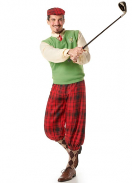 Men's Golf Player Costume