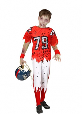 Zombie Rugby Player Costume for Boys
