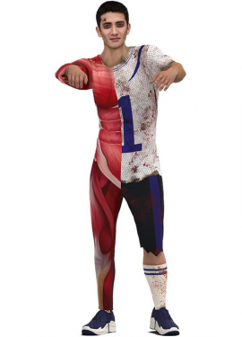 Number One Zombie Player Costume for Men