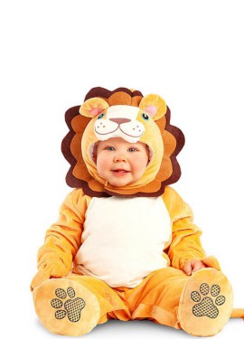 Lion costume with hood for baby