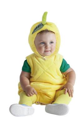 Adorable Lemon Hooded Baby Costume