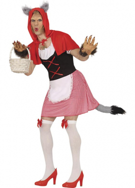 Little Red Riding Hood Wolf Costume for Men