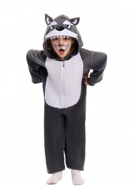 Gray Wolf Costume for Kids