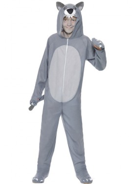 Disfraz de Lobo Gris para Niños Disfraz de Lobo Gris para Niños