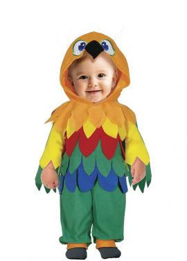 Fato de papagaio colorida para bebê