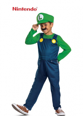 Nintendo Super Mario Luigi Costume for Kids