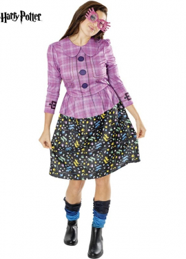 Harry Potter Luna Lovegood Costume in Dress with Glasses for Women