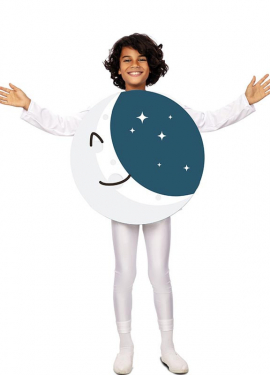 Smiling Moon with Stars Costume for Kids