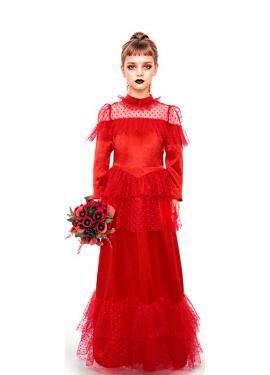 Lydia Bride Red Costume for Girls