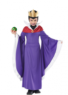 Costume de belle-mère de conte de fées violet pour fille