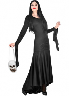 Spooky Mother Costume with Skull Bag for Women