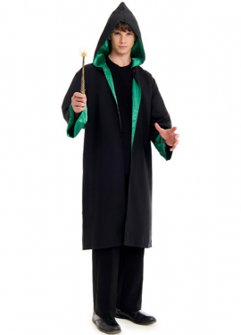 Green Schoolboy Wizard Costume for Men