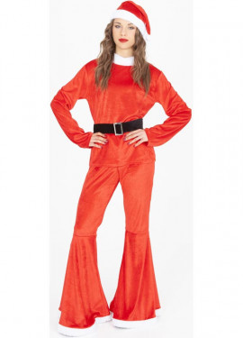 Santa Claus costume with hat and belt for women