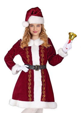 Disfraz de Mamá Noel Elegante para niña
