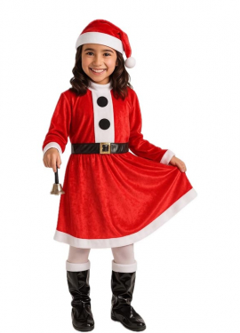 Disfraz de Mamá Noel para niña