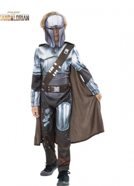 Mandalorian Star Wars Green Col Boxed Costume for Kids