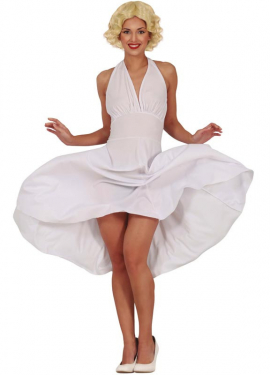 Marilyn Monroe Costume Women's White Dress