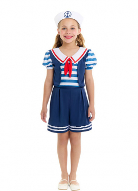 Blue Sailor Costume for Girls