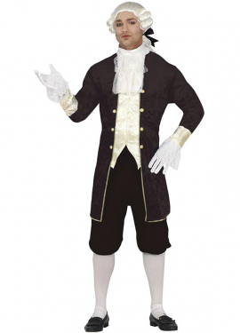 Elegant brown marquis costume for men