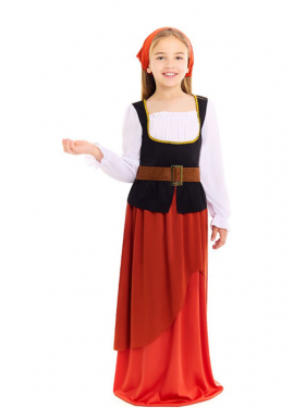 Medieval Innkeeper Costume for Girls