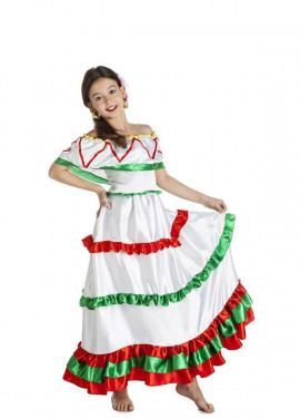 Basura patrulla Vacaciones Disfraz de Mexicana para niña