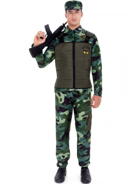 enaguas tengo hambre Comida Disfraces de Ejército y Militares para Hombre · Disfraz Militar