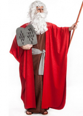 Moses costume with tables of commandments for men