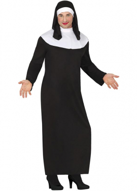 Nun costume with cap for men