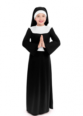 Black Nun costume for girls