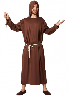 Brown Monk Costume for Men