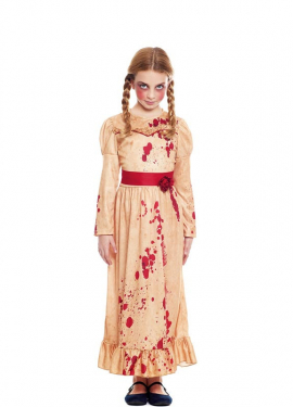 Killer Doll Costume with belt for girl