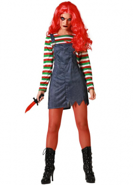 Multicolor Devil Doll Costume for women