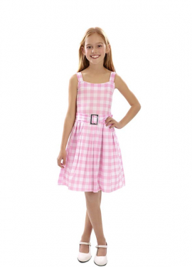 Pink Plaid Famosa Doll Costume for Girls